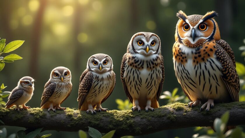 découvrez l'évolution fascinante de brindibou, passant d'un simple oiseau à une chouette émérite, symbole de sagesse et d'expérience.